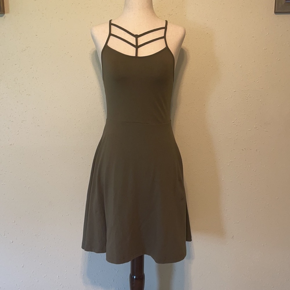 Olive Green Express Dress